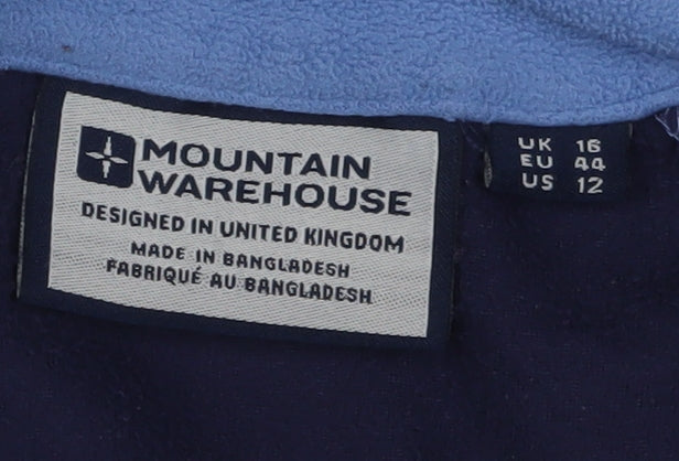 Womens UK Size 16 Mountain Warehouse Blue Pullover Sweatshirt