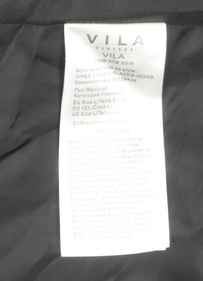 Womens UK Size L VILA Regular Black Blazer