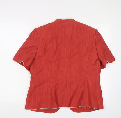 Jacques Vert Women's Red Blazer UK 16