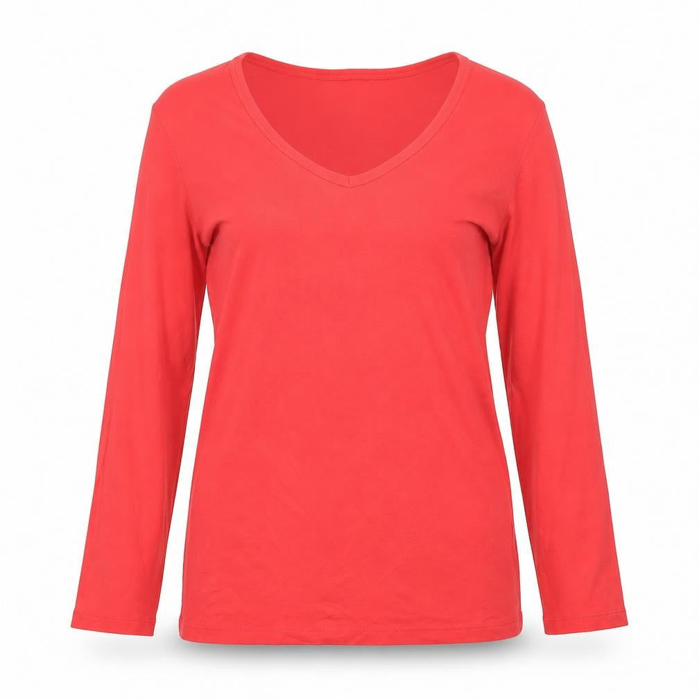 Womens UK Size M Orvis Red Basic T-Shirt