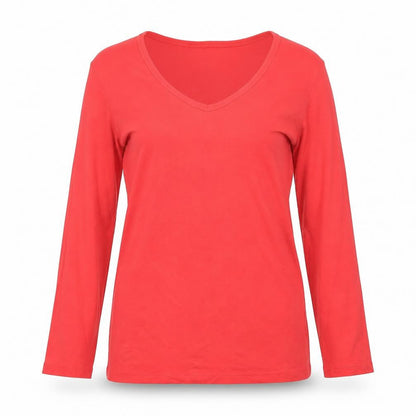 Womens UK Size M Orvis Red Basic T-Shirt