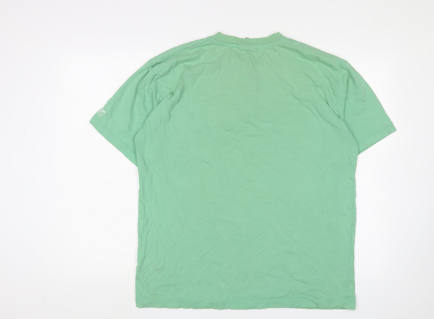 Mens UK Size L Cotton Traders Green  T-Shirt