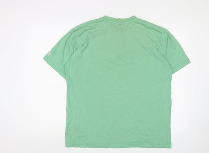 Mens UK Size L Cotton Traders Green  T-Shirt