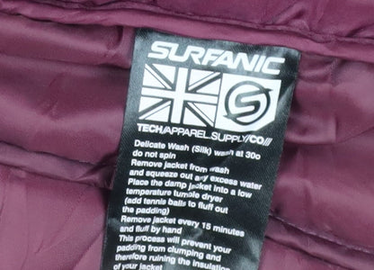 Surfanic Girls Black Puffer Jacket, Size 14, Hooded