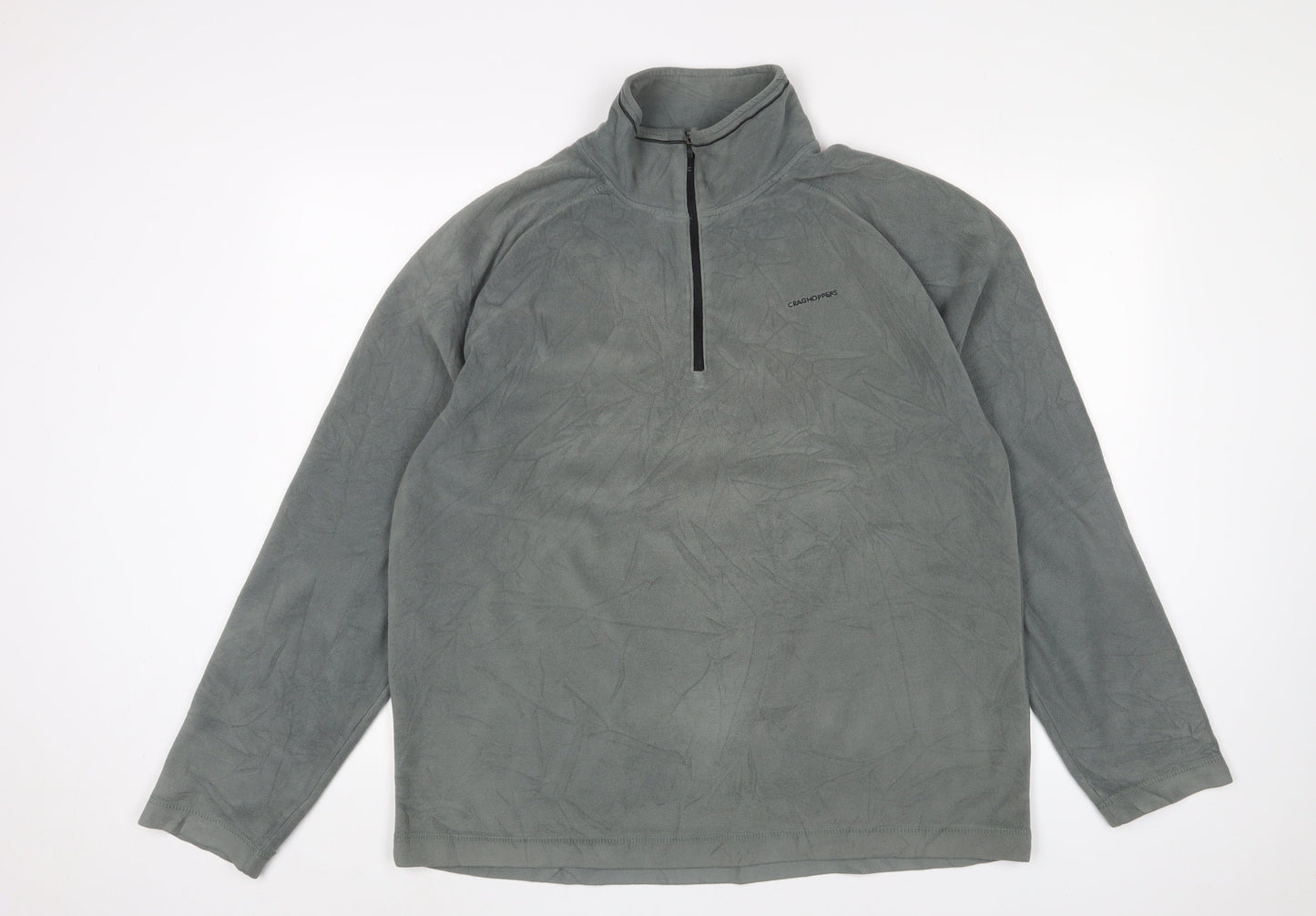 Mens UK Size XL Craghoppers Grey 1/2 Zip Sweatshirt