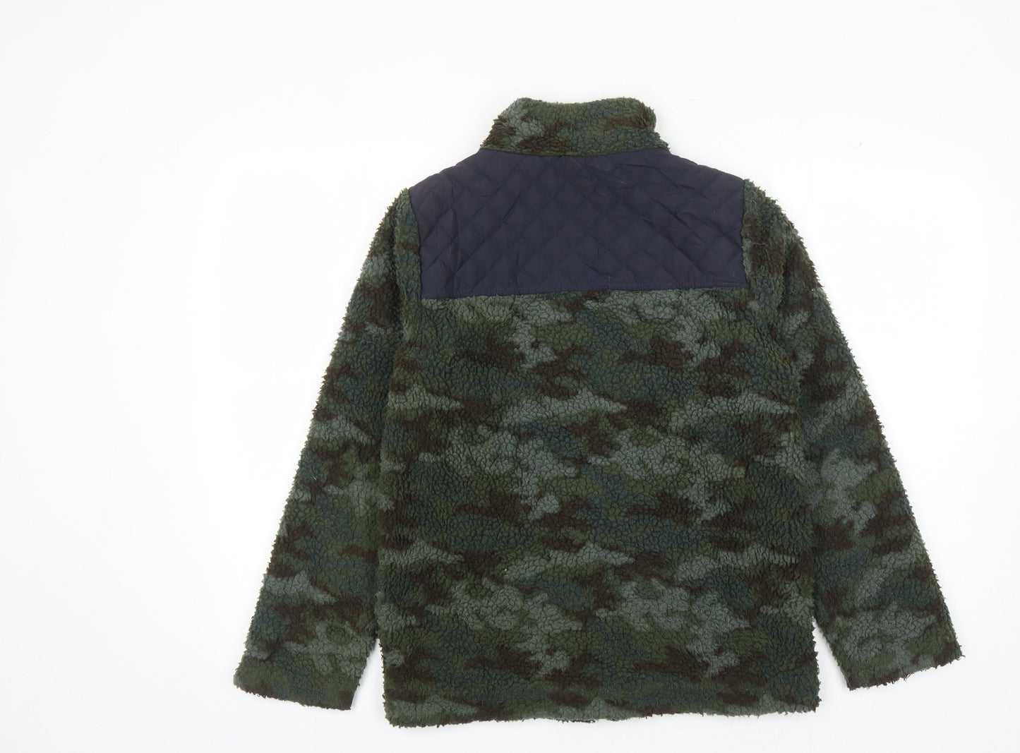 FatFace Boys Green Camouflage Puffer Jacket 12-13 Years