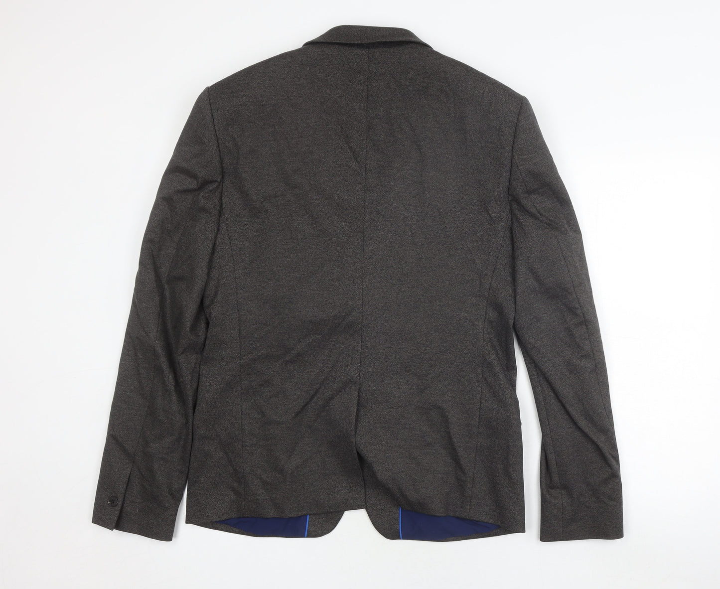 Mens UK Size 40 River Island Regular Grey Suit Jacket