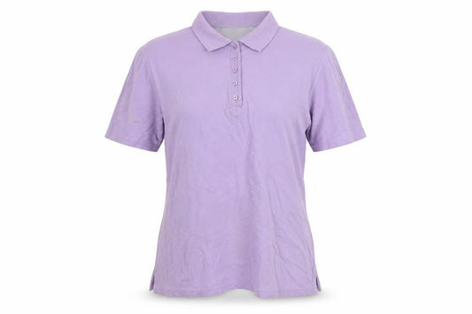 Womens UK Size 14 Isle Purple Basic Polo