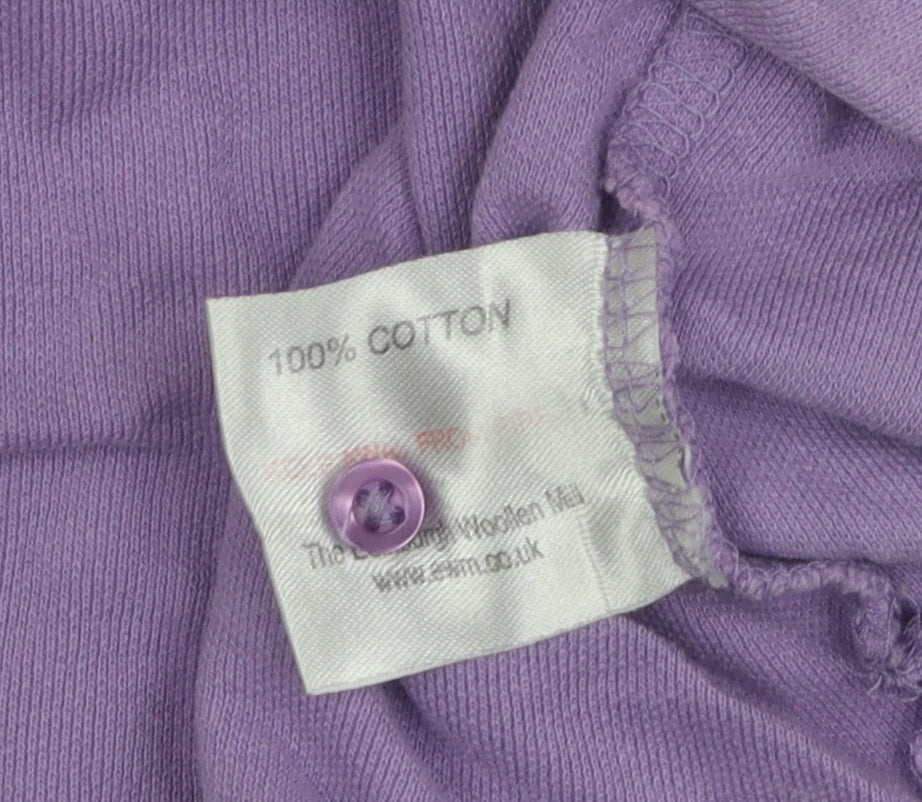 Womens UK Size 14 Isle Purple Basic Polo