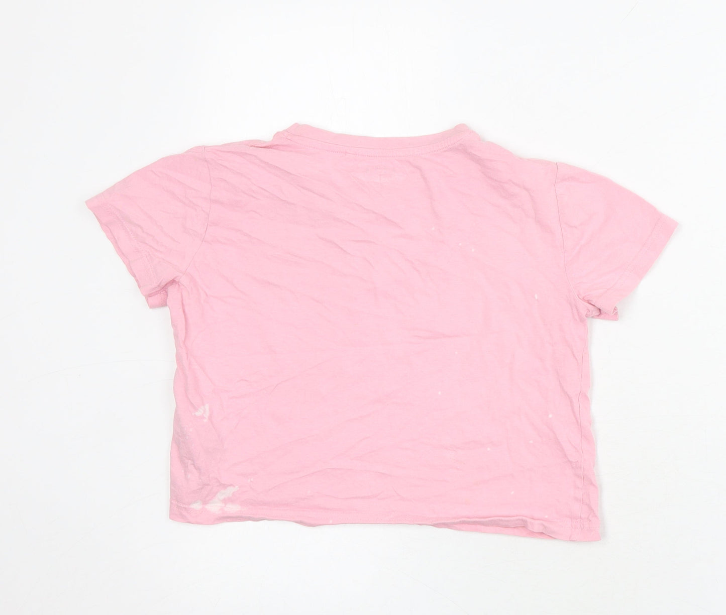 ELLE Girls Pink Graphic T-Shirt, 10-11 Years, 100% Cotton