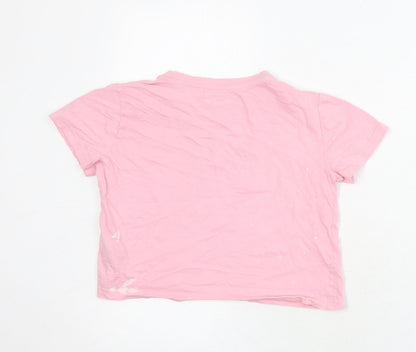 ELLE Girls Pink Graphic T-Shirt, 10-11 Years, 100% Cotton