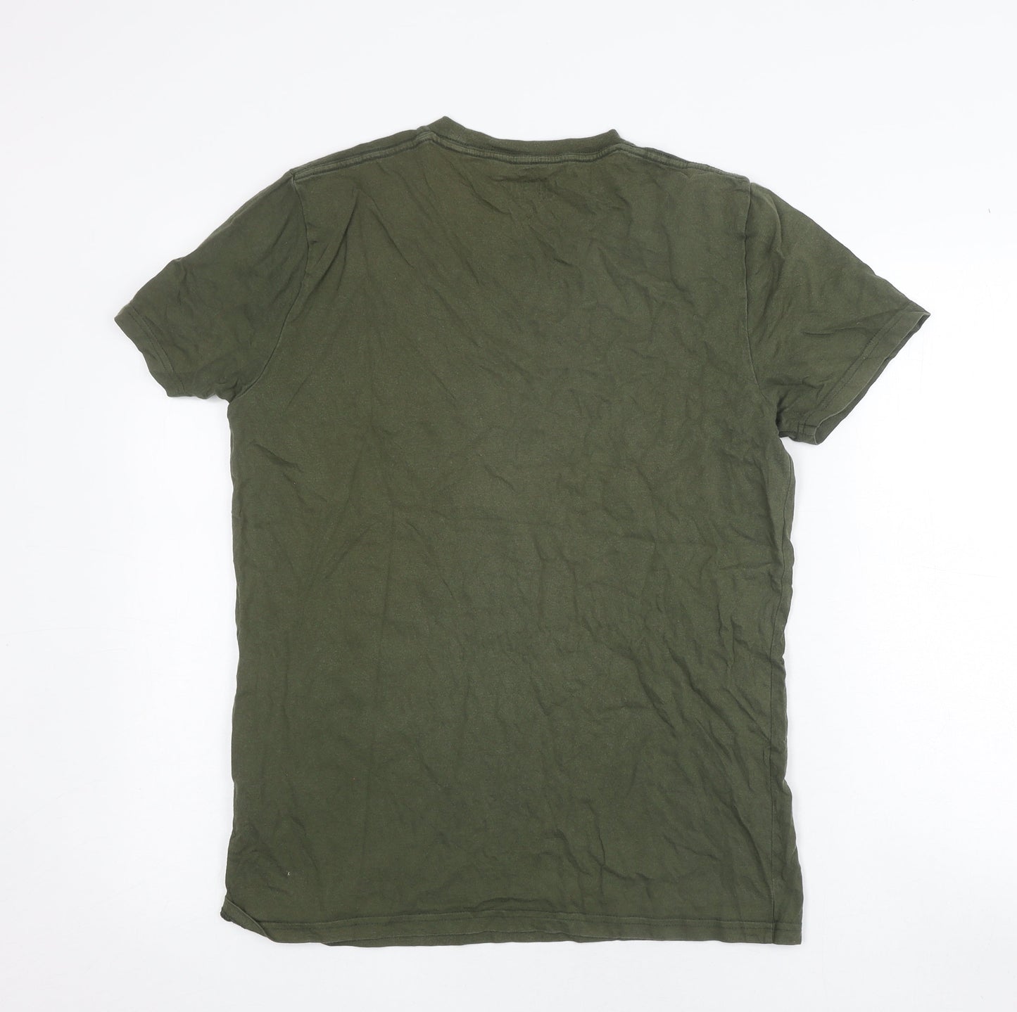 Mens UK Size M Hollister Green  T-Shirt