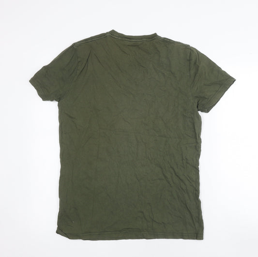 Mens UK Size M Hollister Green  T-Shirt