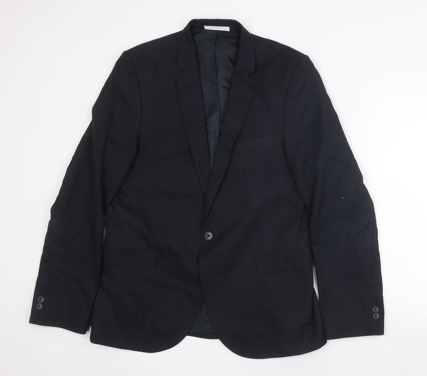 Mens UK Size 40 Moss London Regular Black Suit Jacket