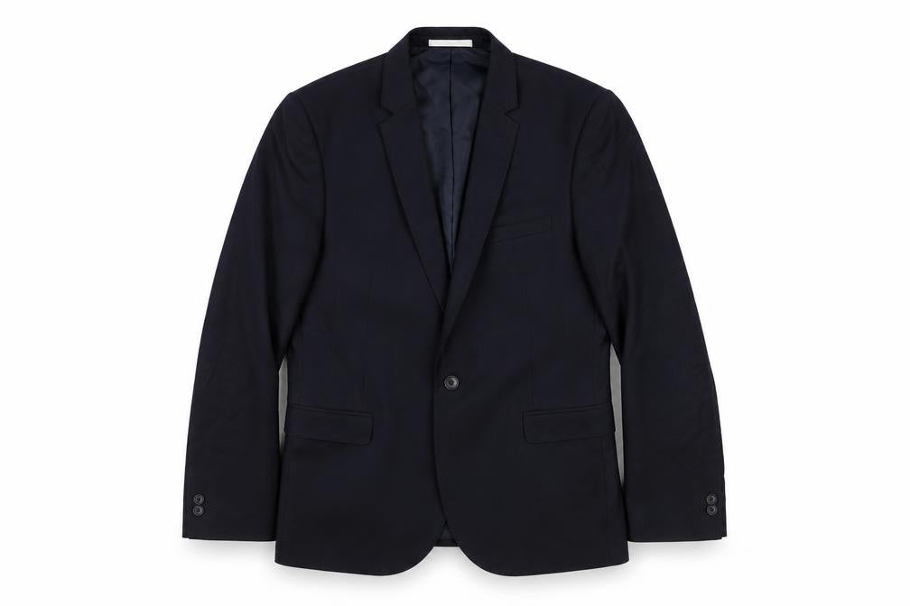 Mens UK Size 40 Moss London Regular Black Suit Jacket