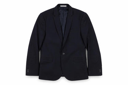 Mens UK Size 40 Moss London Regular Black Suit Jacket