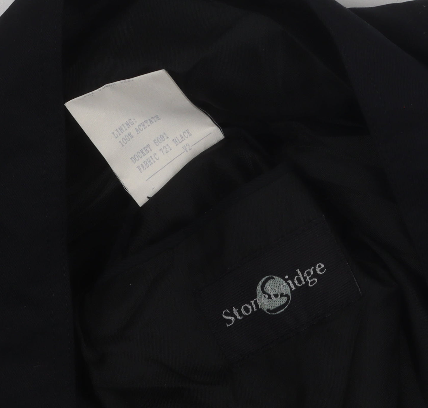 Mens UK Size M Stonebridge Black Basic Jacket