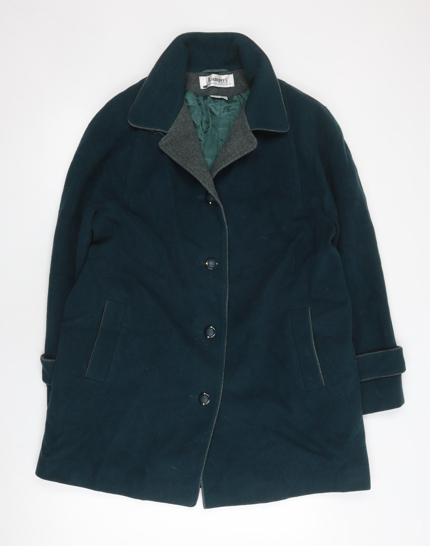 Womens UK Size 14 Lampert Green Overcoat