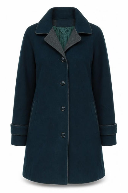 Womens UK Size 14 Lampert Green Overcoat