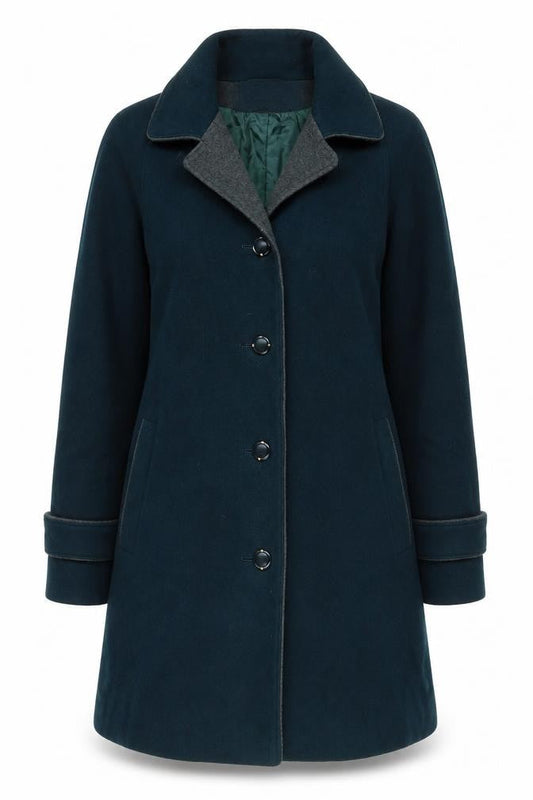 Womens UK Size 14 Lampert Green Overcoat