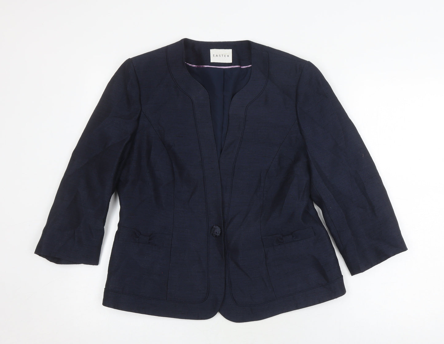 Womens UK Size 10 Eastex Blue Basic Jacket
