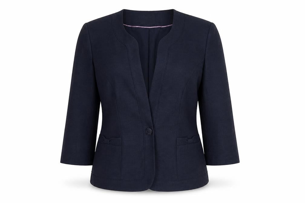 Womens UK Size 10 Eastex Blue Basic Jacket