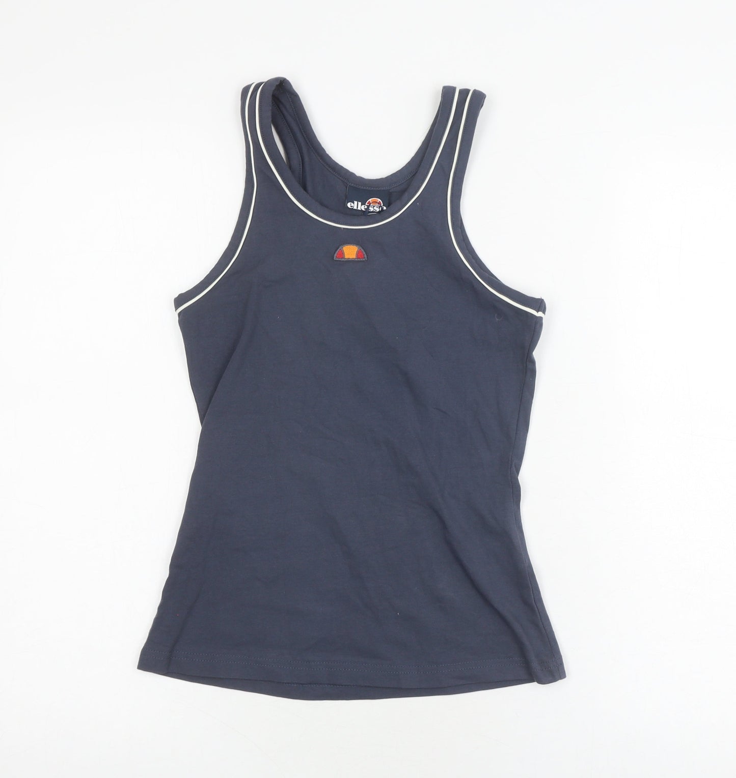 Womens UK Size 8 ellesse Blue Basic Tank