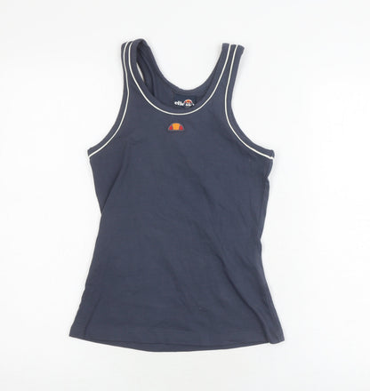 Womens UK Size 8 ellesse Blue Basic Tank