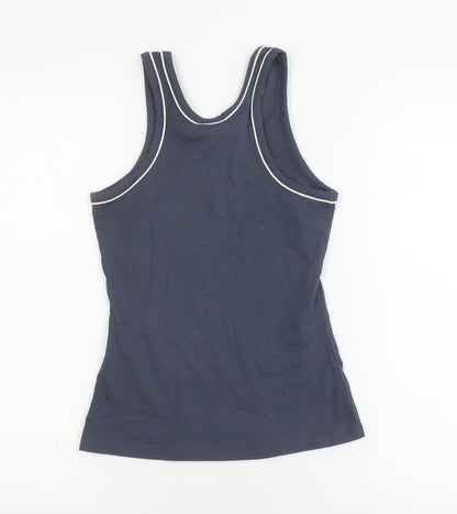 Womens UK Size 8 ellesse Blue Basic Tank