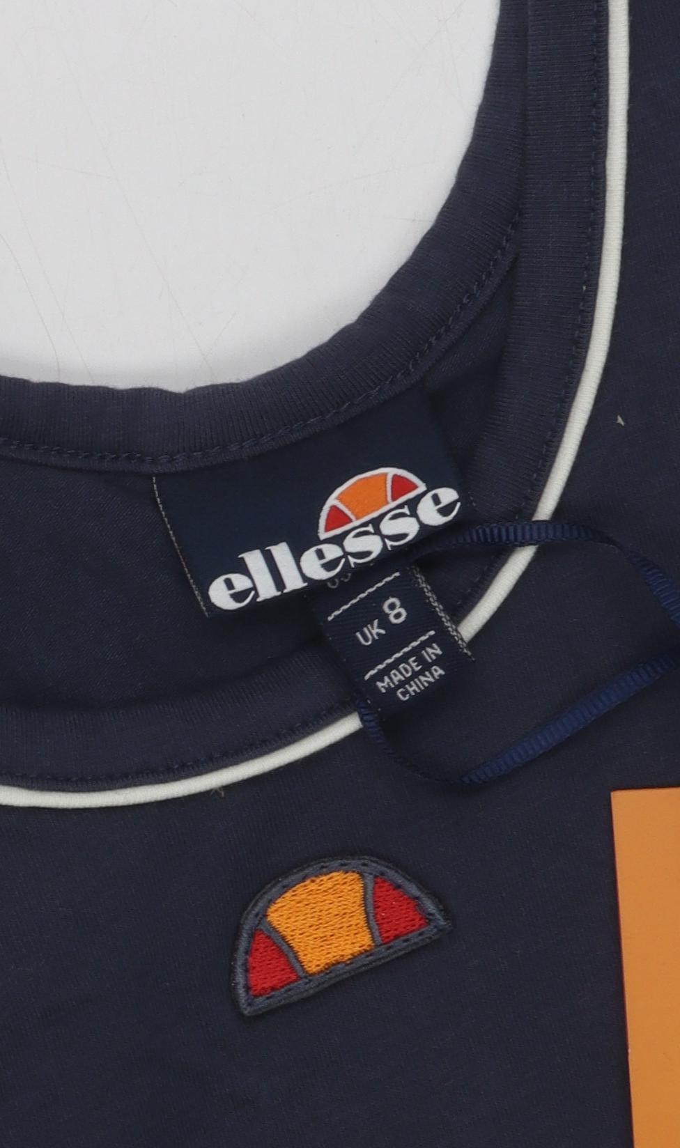 Womens UK Size 8 ellesse Blue Basic Tank