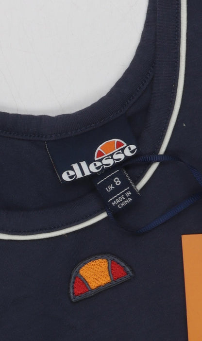 Womens UK Size 8 ellesse Blue Basic Tank