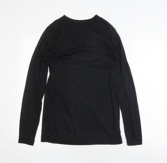 Peter Storm Black Unisex Long Sleeve T-Shirt M Casual