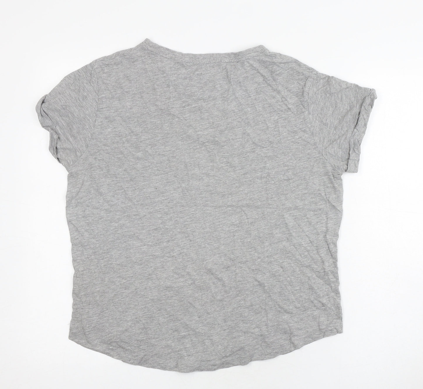 Womens UK Size 10 Wonder Woman Grey Basic T-Shirt