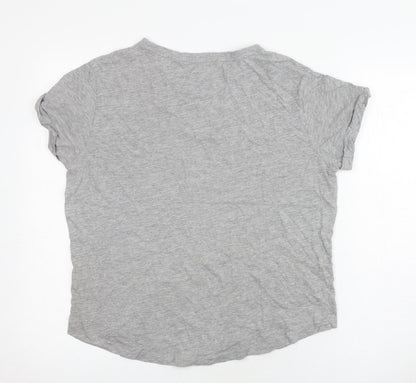 Womens UK Size 10 Wonder Woman Grey Basic T-Shirt