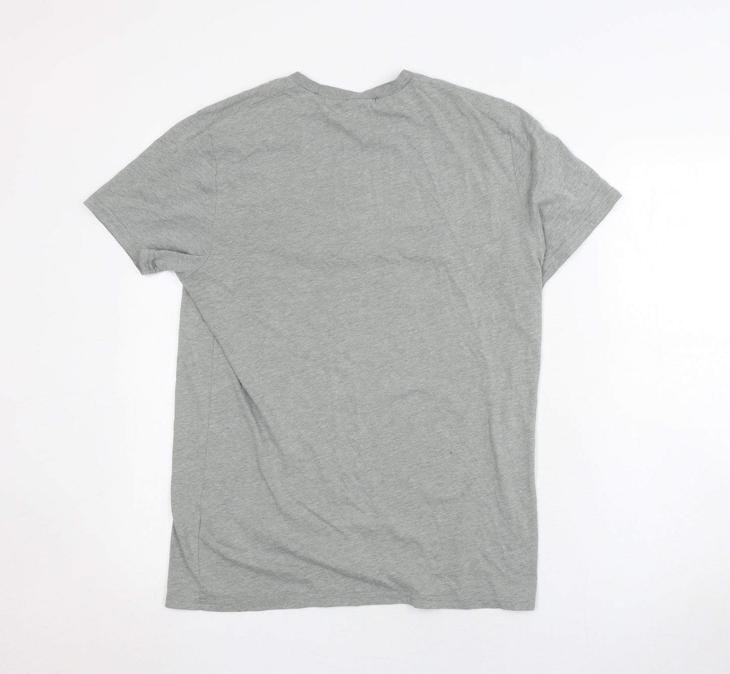Unisex Adults UK Size M Hollister Grey Jersey T-Shirt
