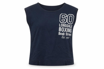 Womens UK Size 12 Lonsdale Blue Jersey T-Shirt