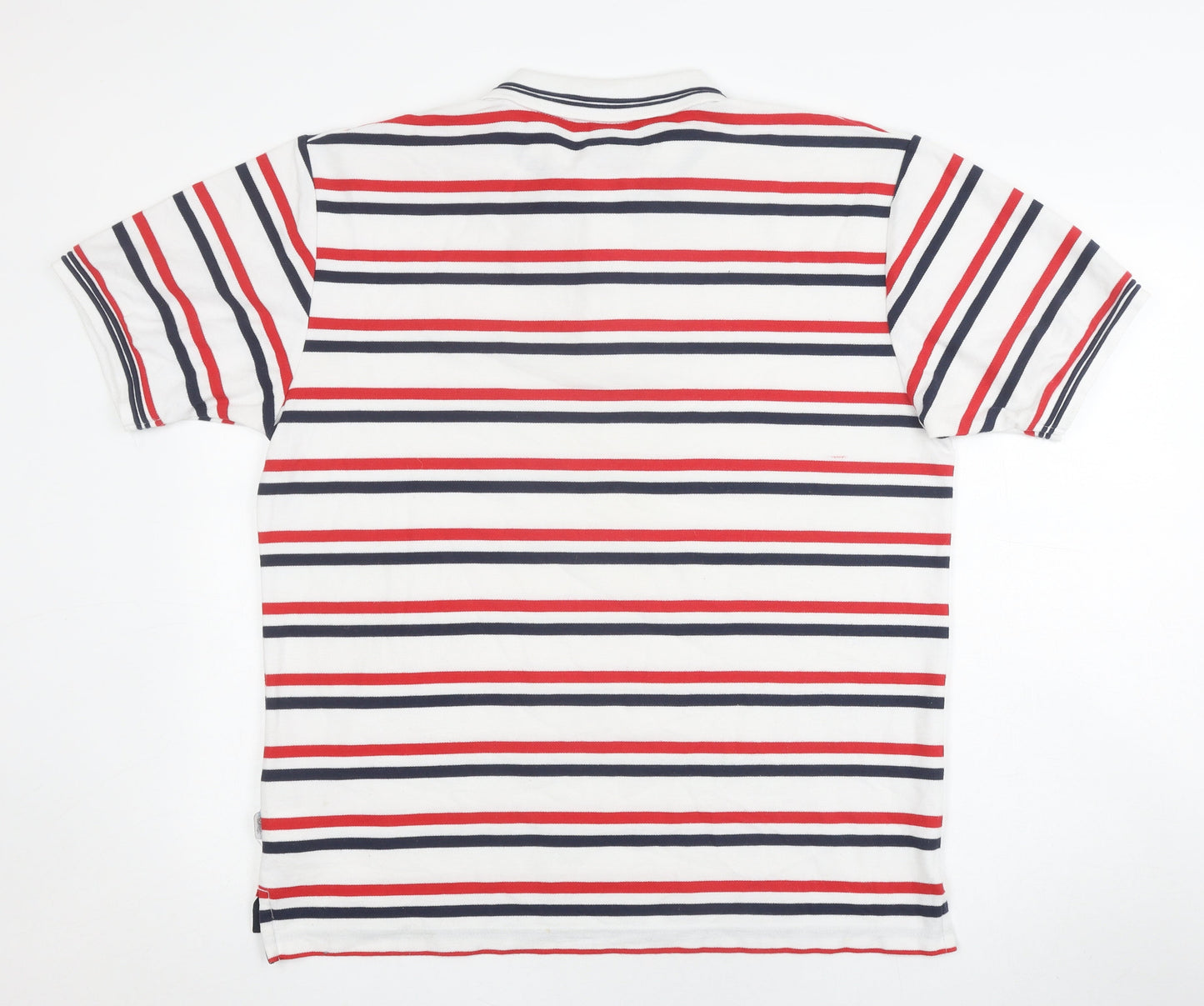 Lonsdale Men's Multicoloured Striped Polo Shirt L