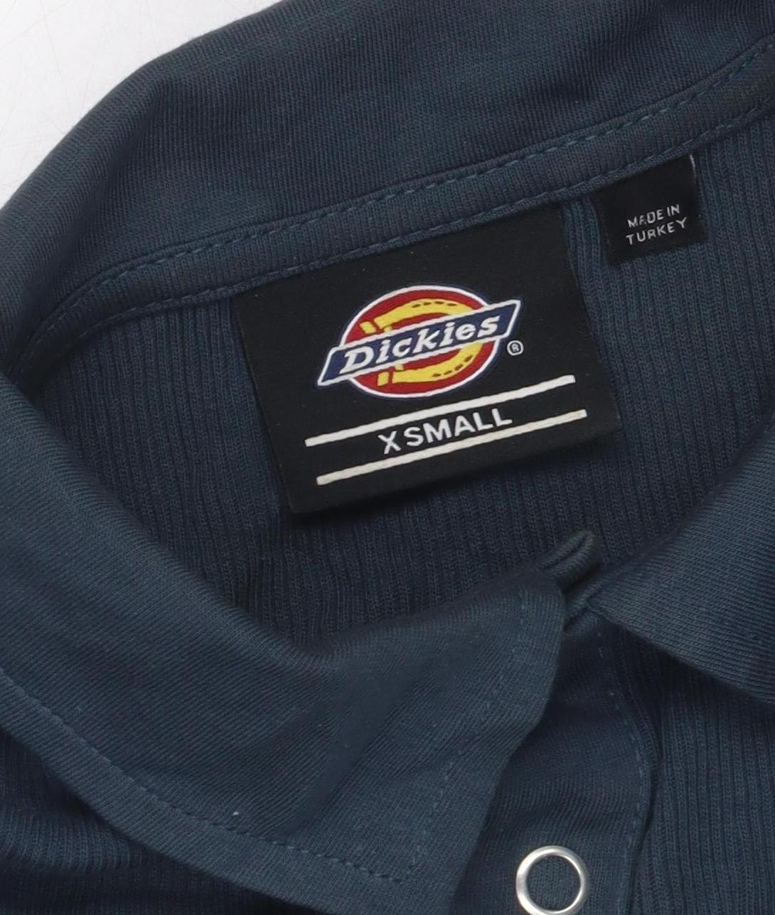 Unisex Adults UK Size XS Dickies Blue Basic Polo