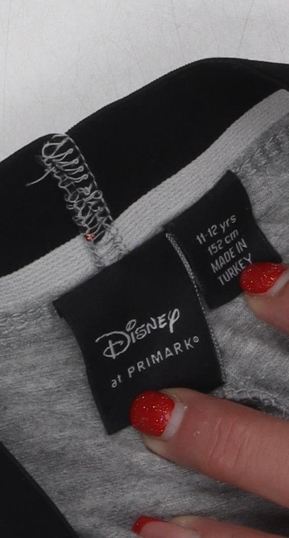 Disney Girls Grey Leggings 11-12 Years Mickey Mouse Design