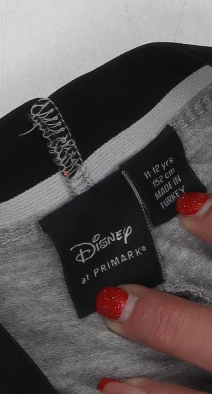 Disney Girls Grey Leggings 11-12 Years Mickey Mouse Design