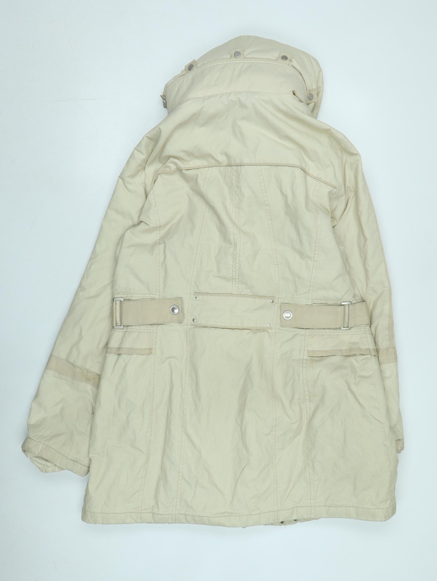 Loft Fashion Women's Beige Parka Jacket Size 14