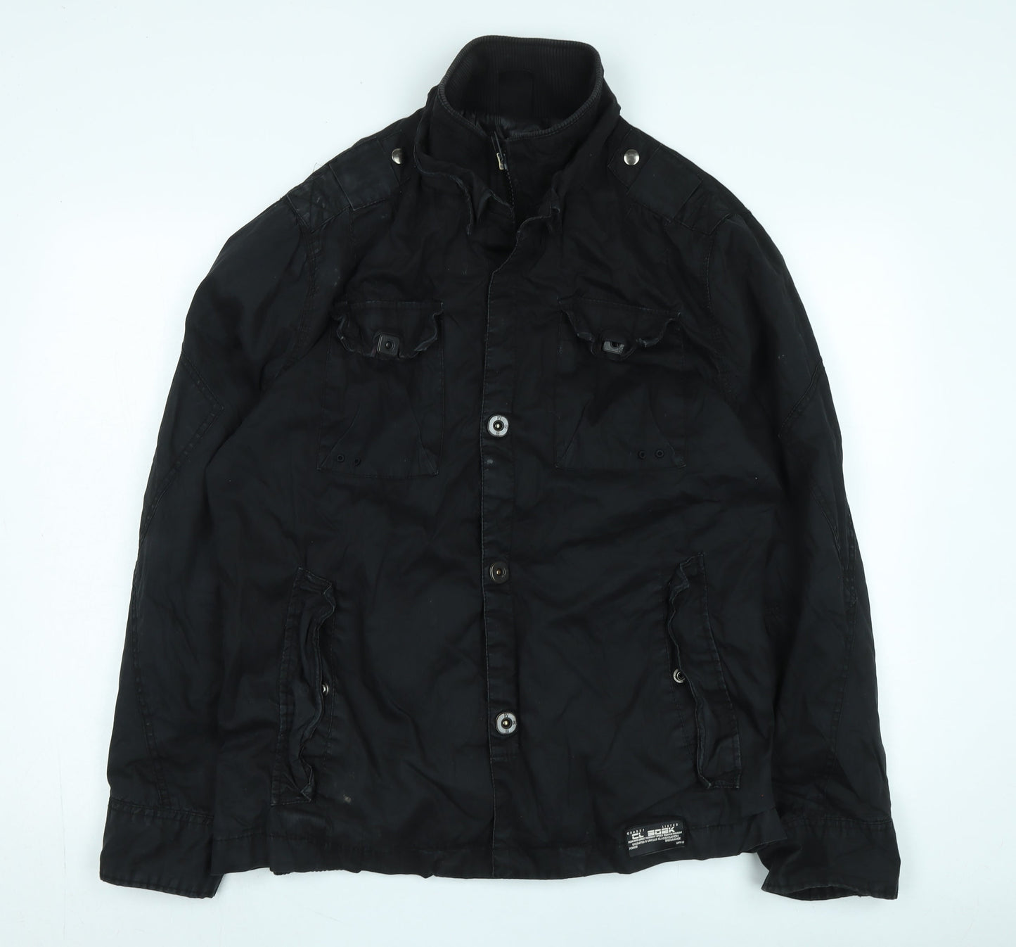 Mens UK Size L River Island Black Basic Jacket