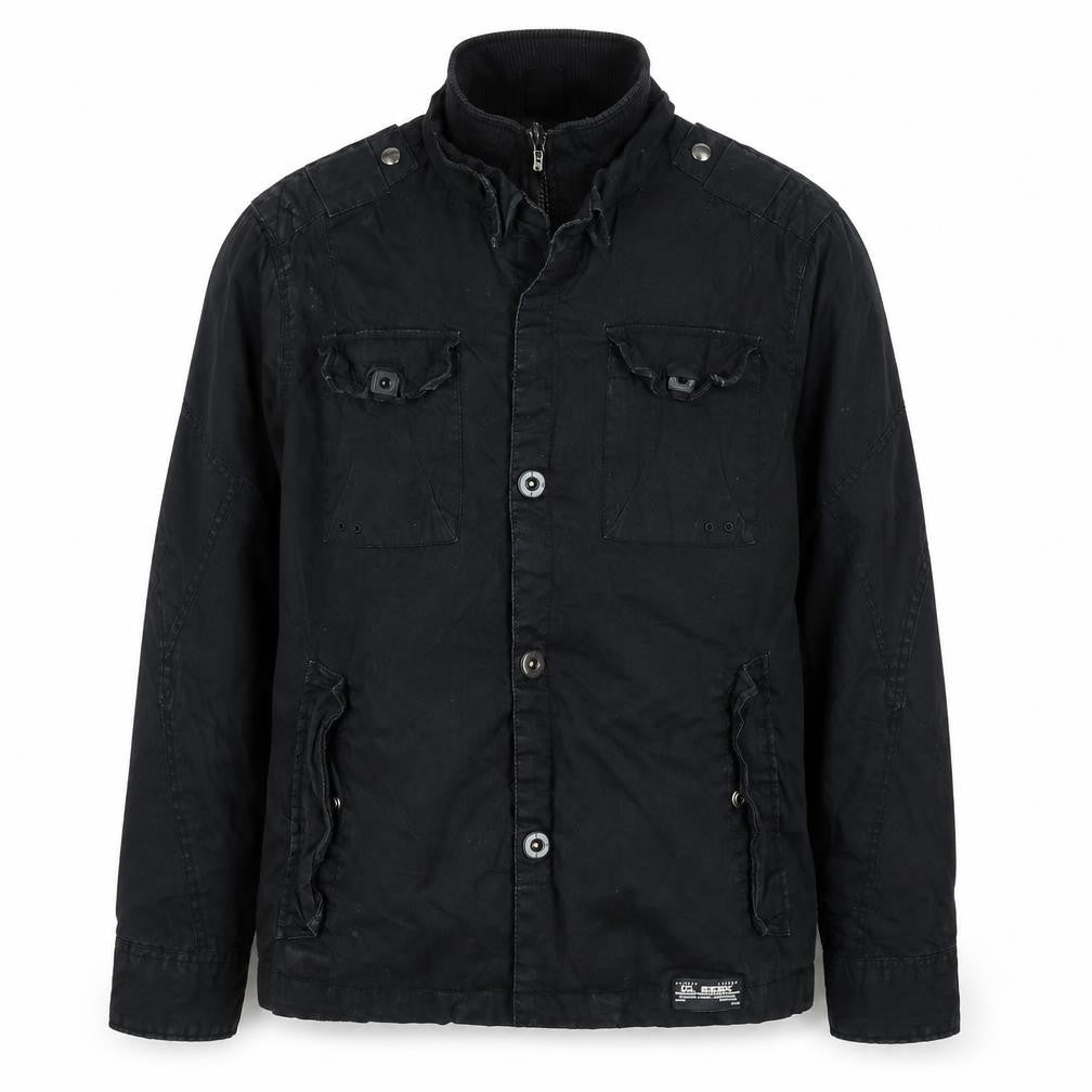 Mens UK Size L River Island Black Basic Jacket