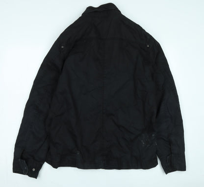 Mens UK Size L River Island Black Basic Jacket