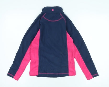 Mountain Warehouse Girls Fleece Jacket Blue Pink 7 Years