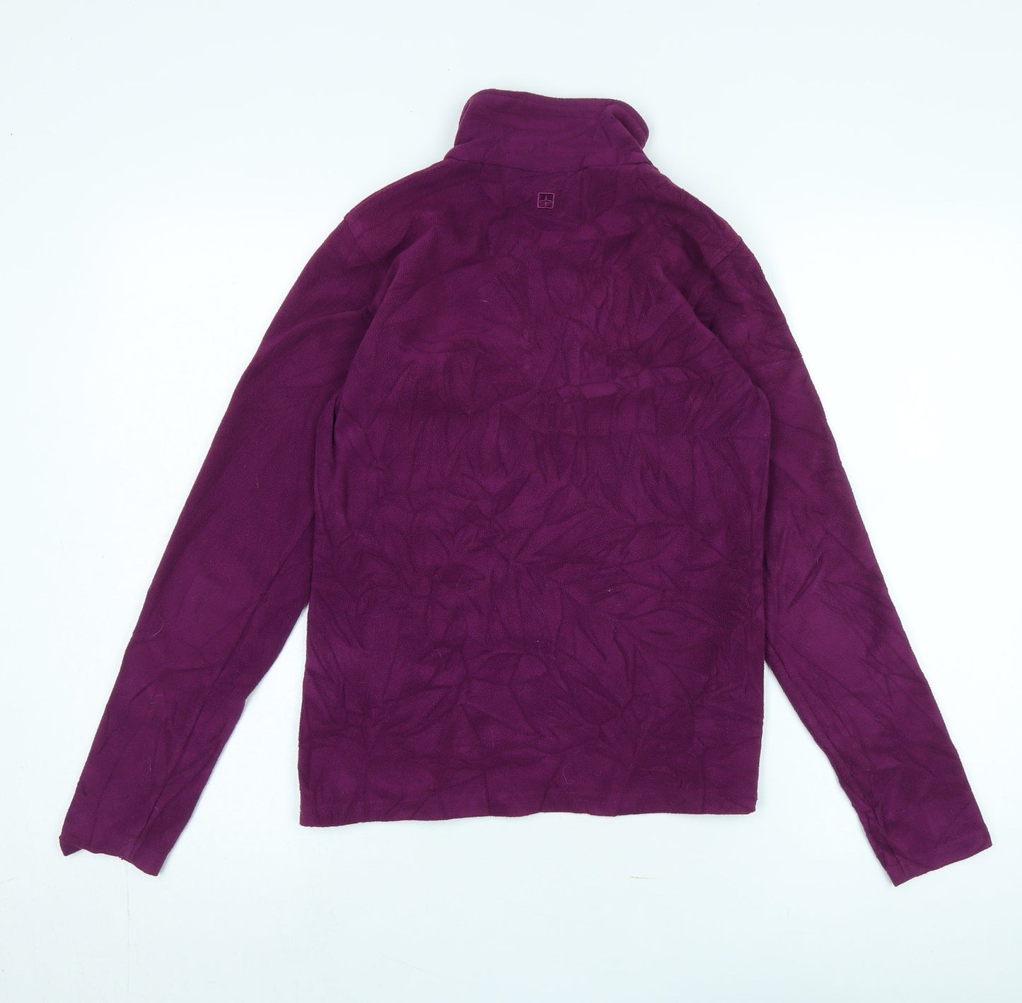 Womens UK Size S Mountain Warehouse Purple Henley Sweatshirt