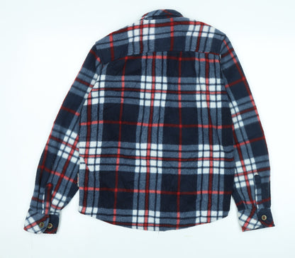 Lee Cooper Boys Multicoloured Checkered Shirt Jacket, 13 Years