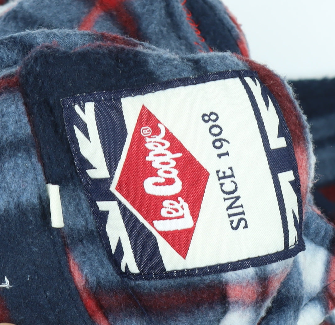 Lee Cooper Boys Multicoloured Checkered Shirt Jacket, 13 Years
