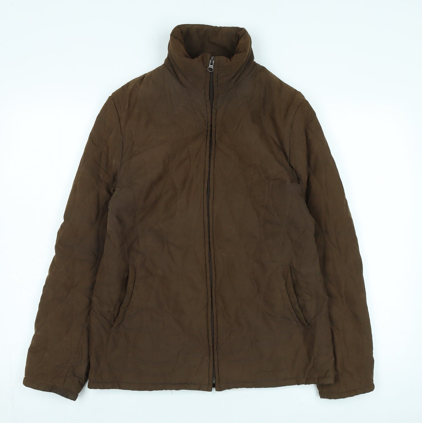 Womens UK Size 12 Jack Murphy Brown Quilted Coat
