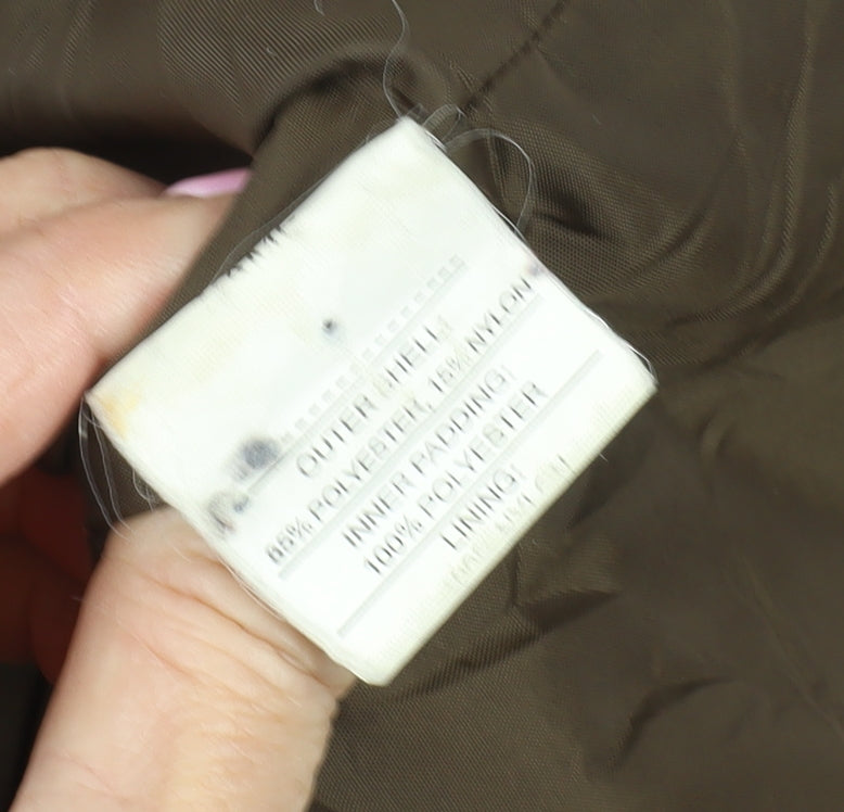 Womens UK Size 12 Jack Murphy Brown Quilted Coat